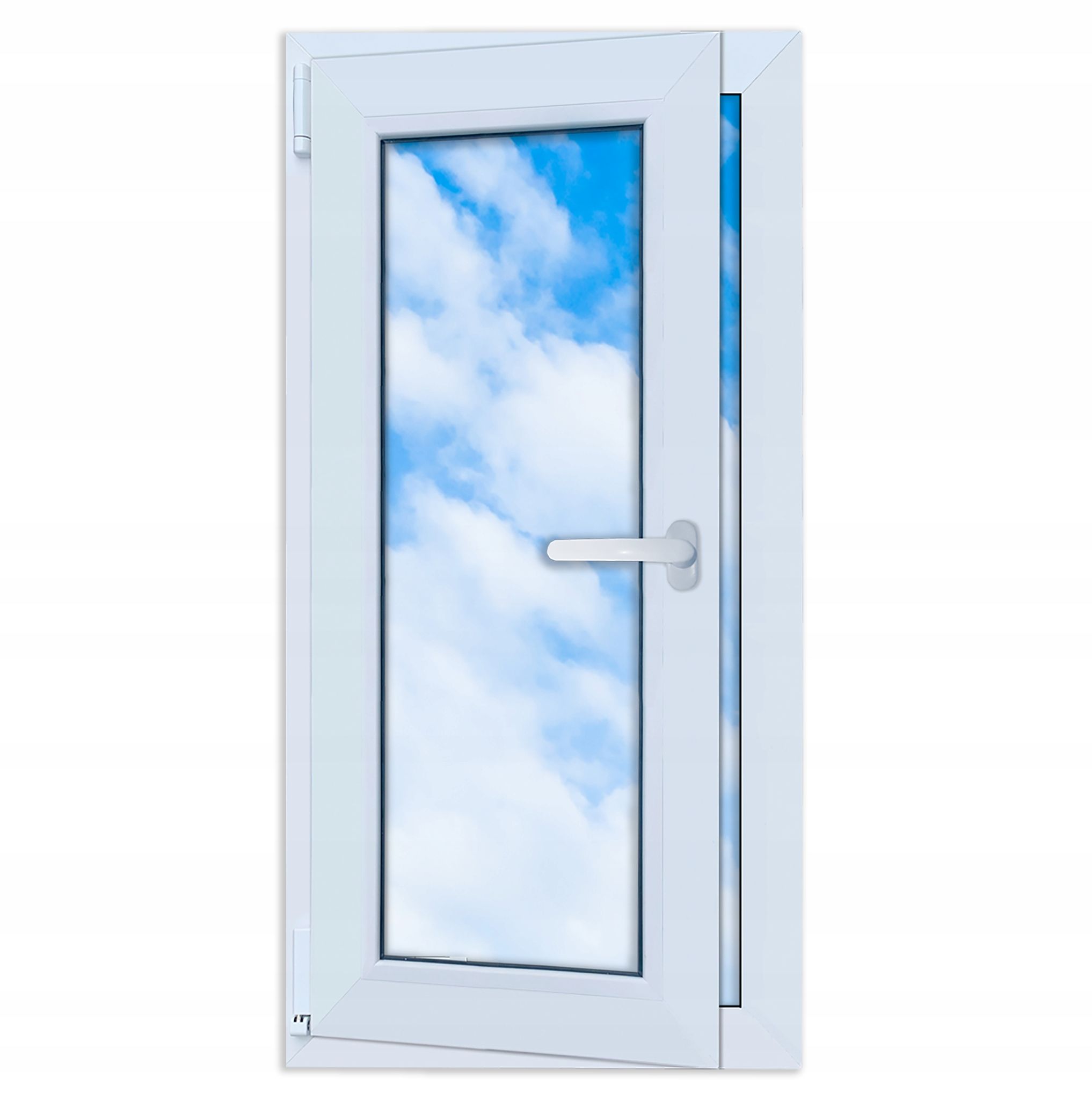 Pvc-fenster Weiß 50x100 Mm Links Neu 500x1000 Mm Doppelt Verglast Ru Dreh-kipp-funktion