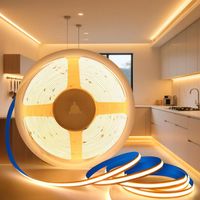 1 X 5 M Cob-led-streifen, Warmweiß 3000 K, 8 Mm Breite, 320 Leds/m, Cri 90, Kürzbar, Für Den Innenbereich