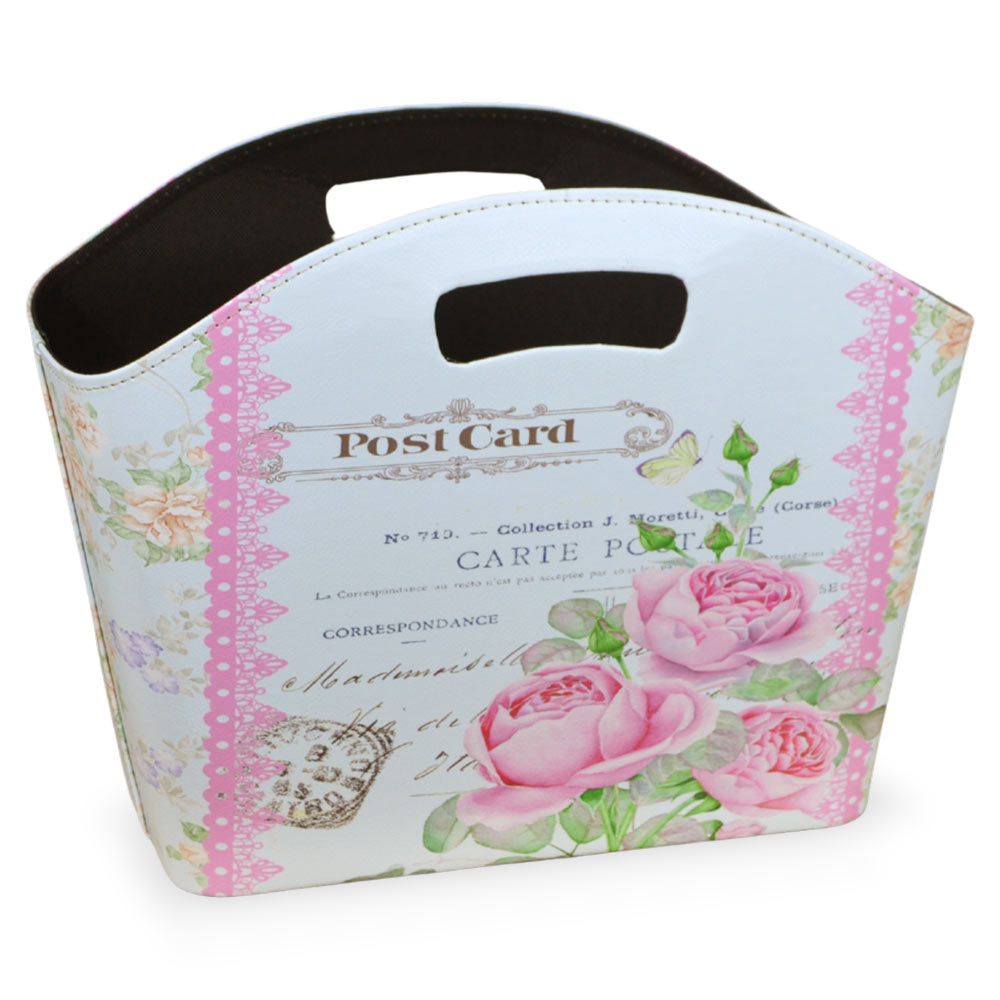 Blumenbeete Mit Rosa Gemusterten Henkeln, 40 X 15 X 30 Cm (höhe)