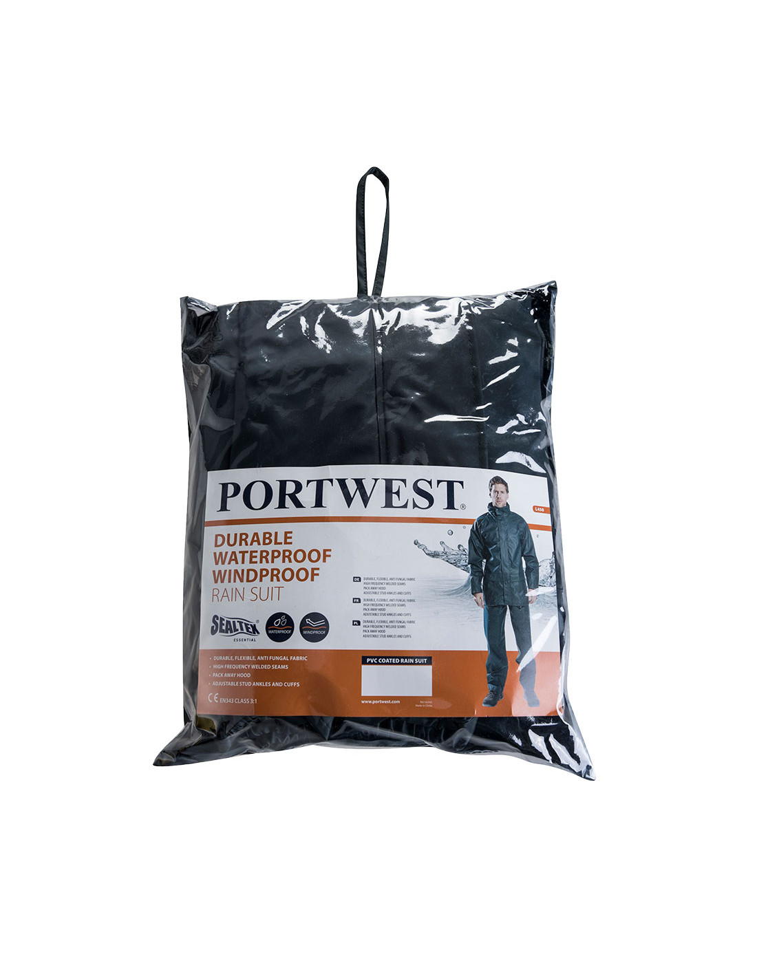 Ensemble De Pluie Sealtex Essential (ensemble 2 Pièces) Couleur : Marine Taille S - Portwest