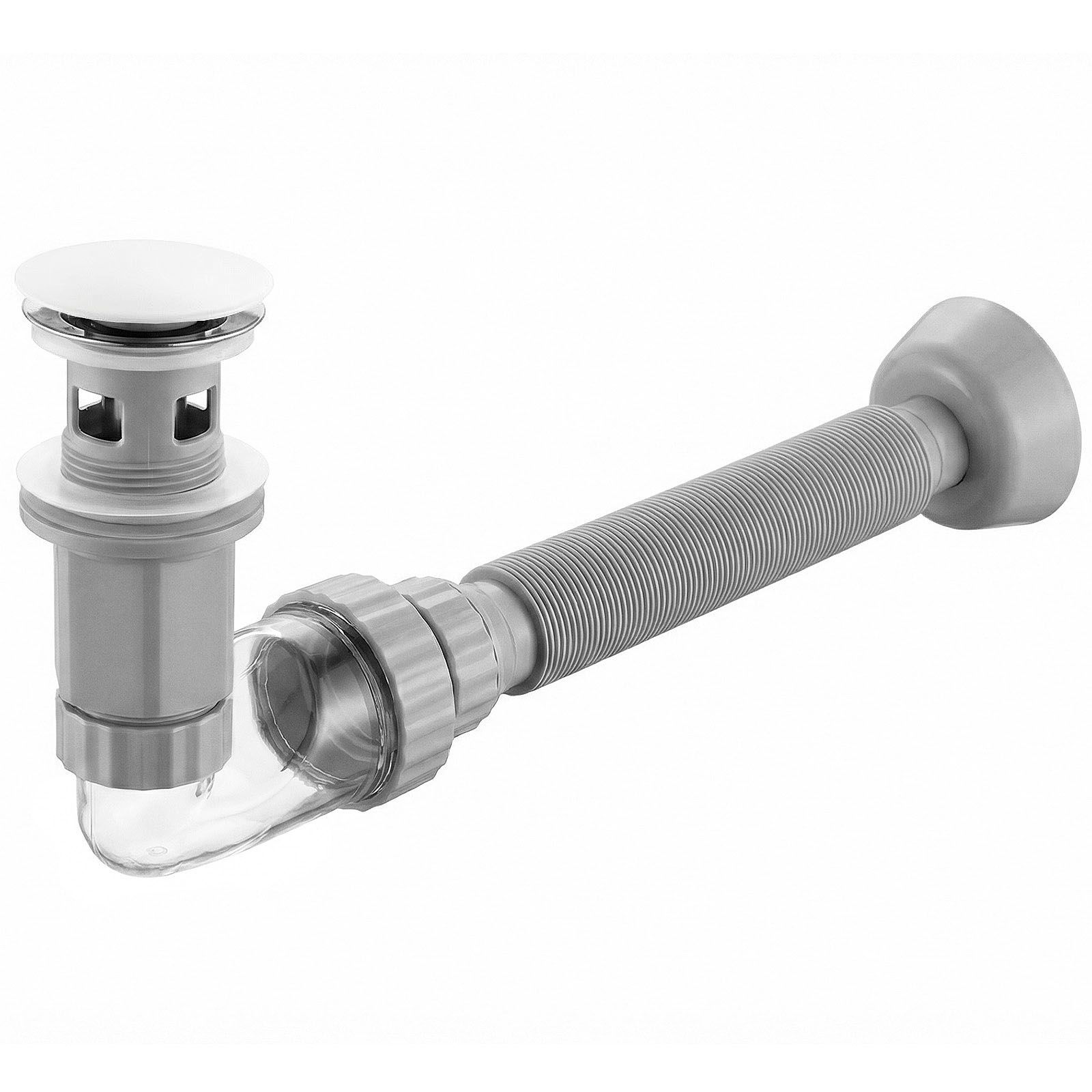 Waschbecken-siphon Klik-klak Universal Rea Flow White