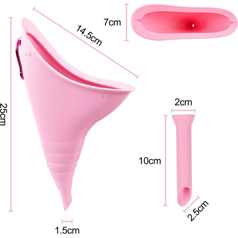 Urinella Für Frauen, Wiederverwendbare Urintrichterhilfe Für Das Stehen, Faltbares Urinal Für Frauen, Silikon-urinal Für Frauen, Tragbares Urinal Für Reisen, Wandern Und Camping
