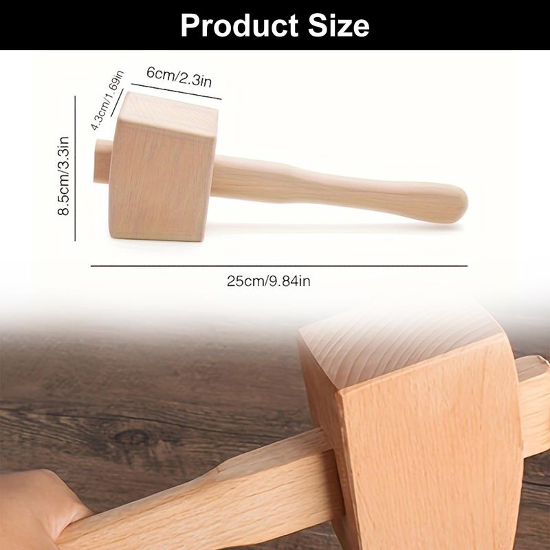 Holzhammer Für Schreiner – 1 Stück, Holzhammer – Für Heimwerkerarbeiten/holzbearbeitung