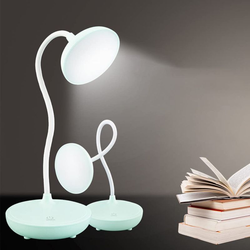 Kabellose Led-schreibtischlampe, Leistungsstarke Leselampe, Touch-steuerung, Dimmbar, 3 Helligkeitsstufen, Schreibtischlampe Fürs Schlafzimmer, Nachttischlampe (aprikose)