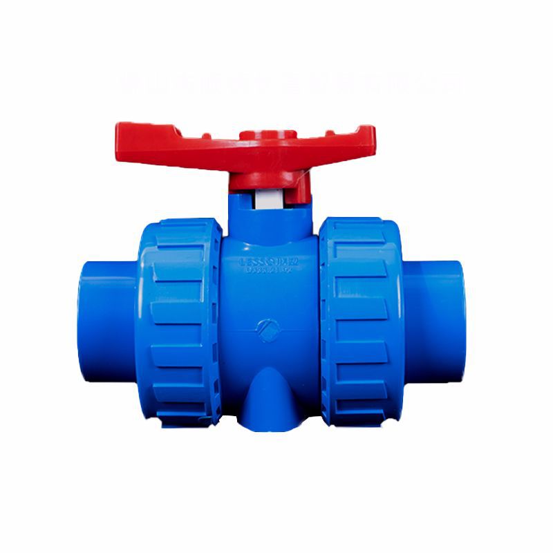 2-wege-pvc-kugelhahn, Lösungsmittelgeschweißt (geklebt) Und Mit Bsp-gewinde (gewinde) Für Wasserzuleitungsanschluss, Dn15 (20 Mm)