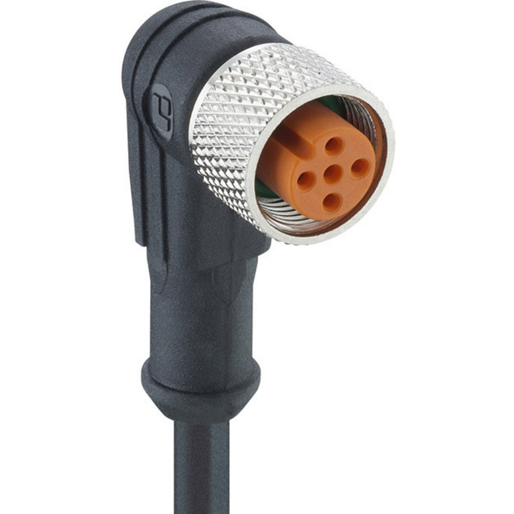 1073 Sensor-/aktor-steckverbinder, Konfektioniert M12 Kupplung, Gewinkelt 5.00 M Polzahl Se - Lutronic
