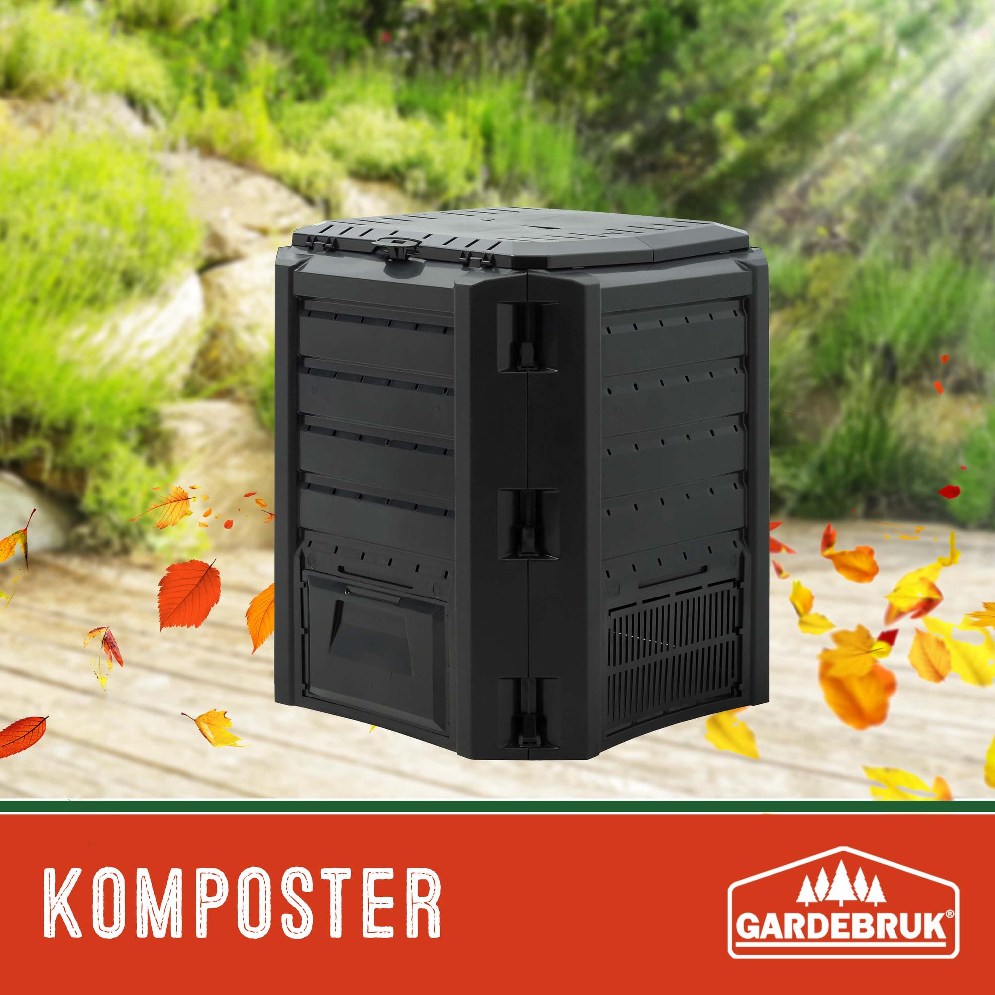 Hotbin Komposter, Schwarz, 380 L, 72 X 72 X 83 Cm, Schnellzersetzung
