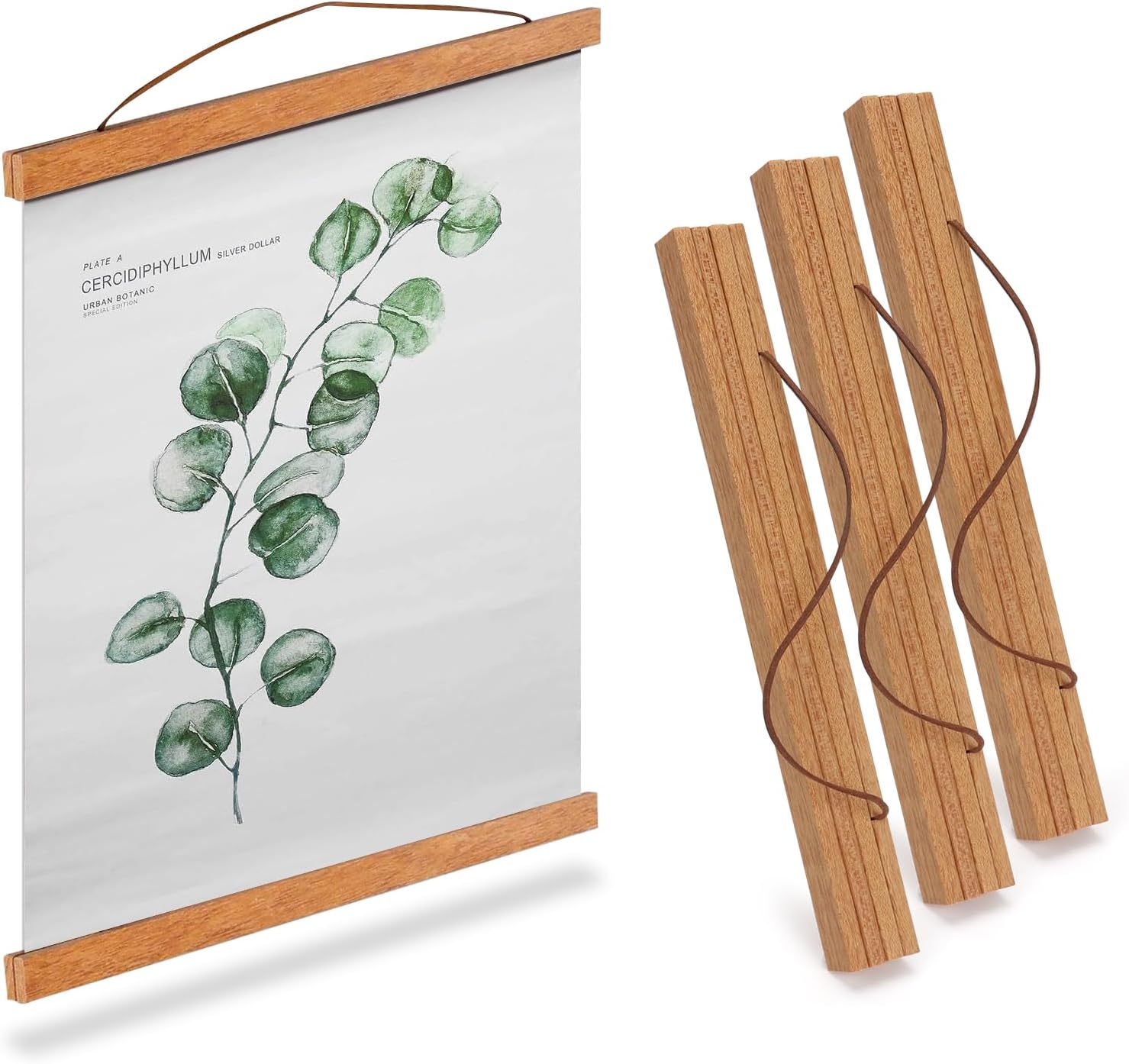 3-teiliger Magnetischer Holz-fotorahmen 21 Cm A4, Magnetrahmen, Magnetische Posterleiste Zum Aufhängen Von Postern, Fotos, Zeichnungen Und Kunstwerken (21 Cm, 3 Stück)