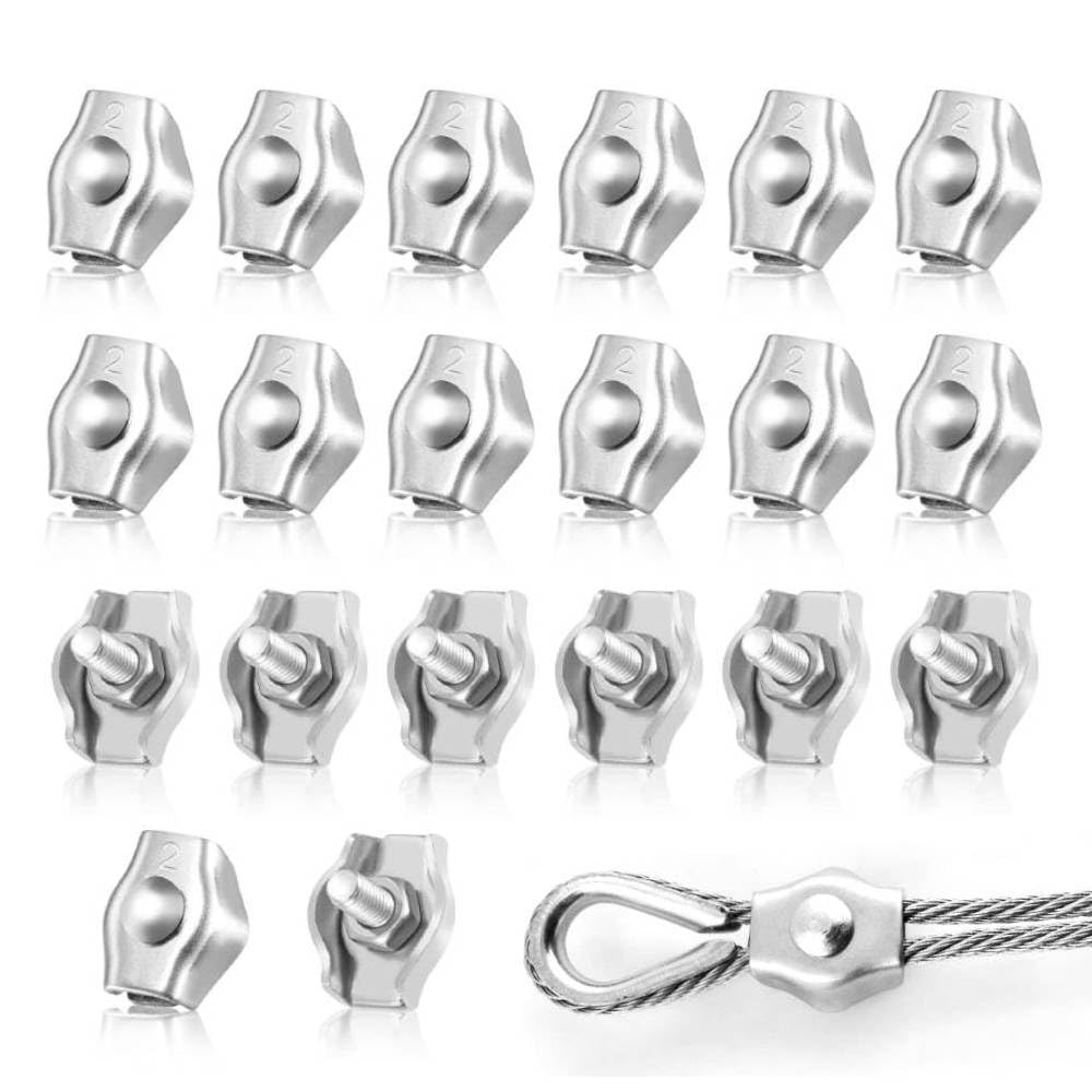 Packung Mit 20 M2 2-mm-kabelbindern, Kabelbinder Aus Edelstahl 304, Wäscheleine, Jalousie