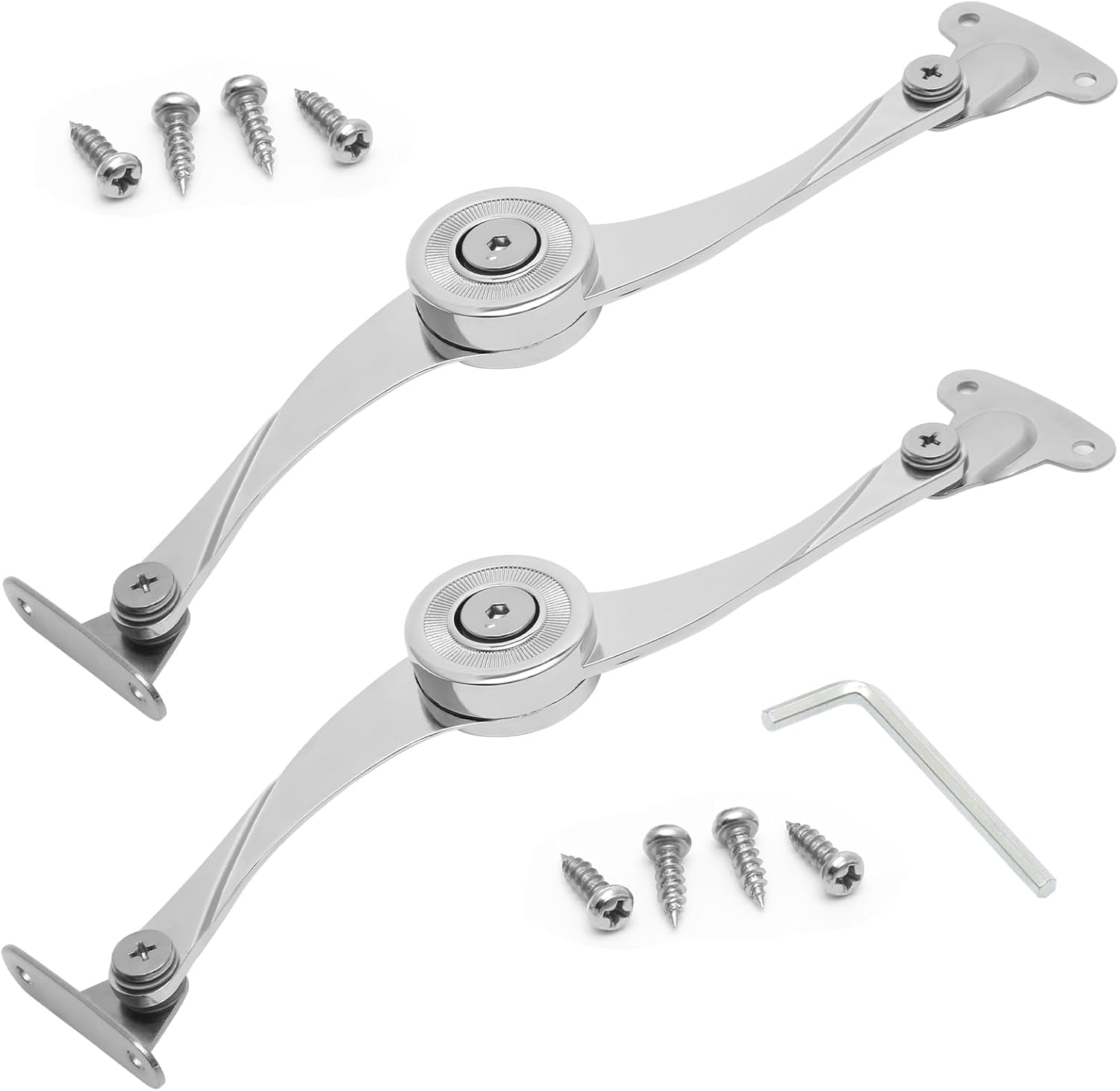 Stück Deckelstützscharniere Mit Befestigungsmaterial, Stützscharniere Für Schränke, Kleiderschränke Und Regale, B