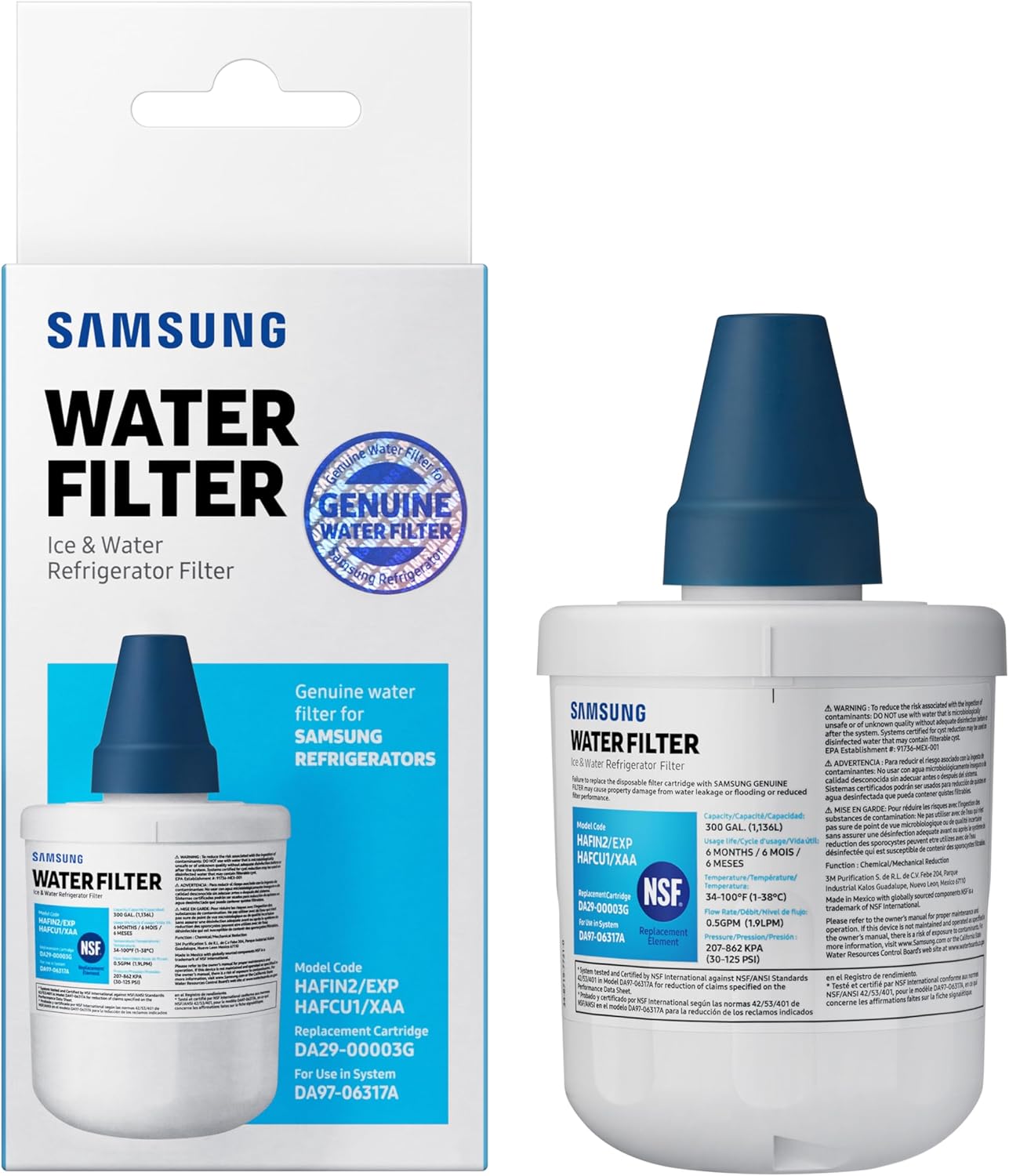 Filter Für Da29 – 00003 F/g Aqua-pure Plus Weiß, 1 Stück