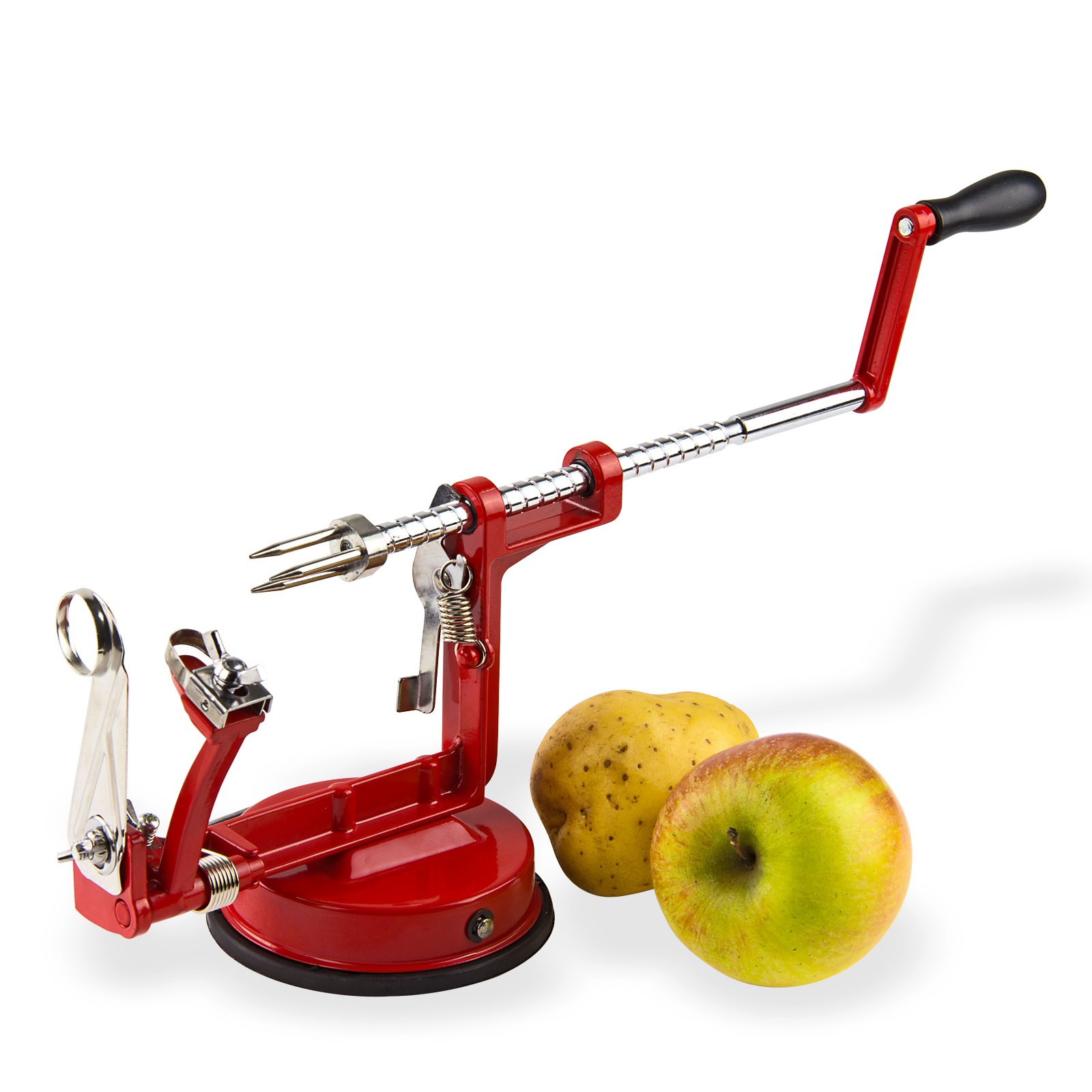 Dema - Apfelschäler Apfelschneider Apfelentkerner Apfelschälmaschine Äpfel Schälen 3in1