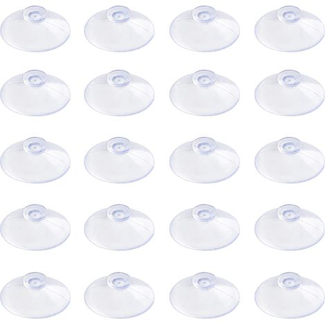 20er-pack Transparente Saugnäpfe, 2 Cm Große Pvc-saugnäpfe Ohne Haken Für Heimdekoration Und Organisation