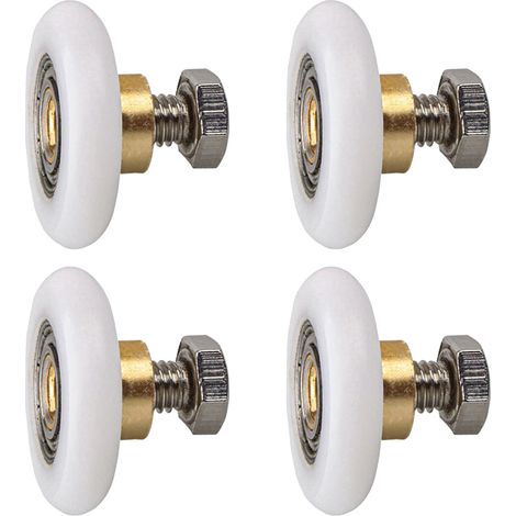 4-teiliges Duschkabinenrollen-set, 25 Mm, Duschkabinenrollen, Ersatzrollen Für Schiebetüren