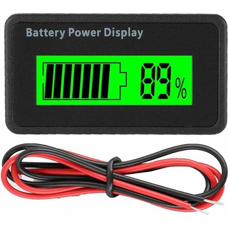 Universelles Batteriekapazitätsanzeigegerät Mit Voltmeter 12-48v (grün)