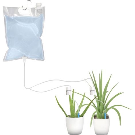 Automatischer 3-liter-pflanzenbewässerer, Automatische Bewässerungsgeräte Für Topfblumen, Doppeltes Tropfbewässerungssystem Mit Langsamer Wasserabgabe Für Zimmerpflanzen