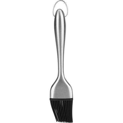 Grillölpinsel, Hitzebeständiger Silikon-backpinsel, Bratwerkzeug Mit Edelstahlgriff Für Den Backofen, 20 Cm