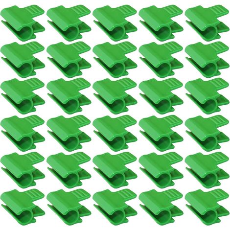 30 Gewächshaus-folienclips, Gewächshausbefestigungen, 11-mm-gewächshausclips, Pflanzenclips, Kunststoff-netztunnel-bügelclips, Für Gewächshäuser, Pflanzenverlängerungsstützen, Überdachungen
