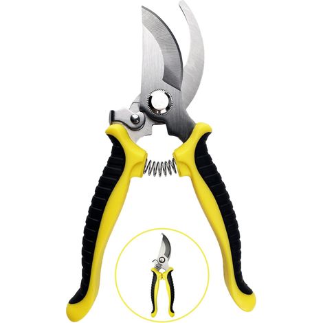Rutschfeste Gartenschere Mit Arretierbarem Griff – Professionelle Reparatur-gartenschere Für Blumenäste – Zum Beschneiden Von Gärten, Sträuchern Und Zäunen