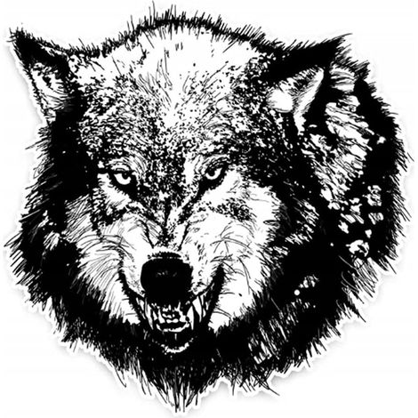 3d-reflexions-wolf-autoaufkleber, Persönlichkeits-autoaufkleber Mit Hungrigem Wolfskörper, Diy-graffiti-aufkleber Für Kühlschrank, Wasserfester 3d-wolfskopf-aufkleber (16