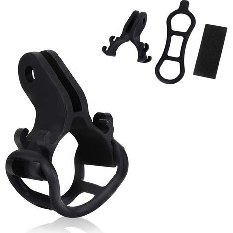 Fahrradtaschenlampenhalterung, Universelle, Stabile Lenkerbefestigung Für Taschenlampen Mit Einem Durchmesser Von Weniger Als 40 Mm (schwarz)