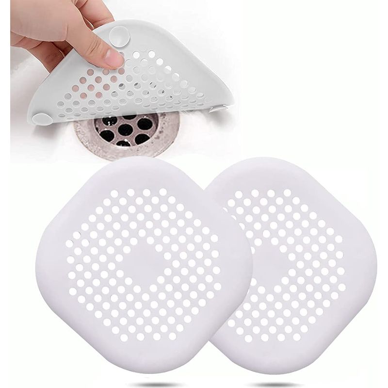 2 Stück Silikon-abflussschutz, Küchenspülenfilter Mit Saugnapf, Badewannenabflussabdeckungsfilter, Küchen- Und Badezimmerspülenfilter.