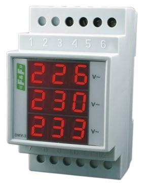 F&f Dmv-3 Digitales Dreiphasen-woltmeter