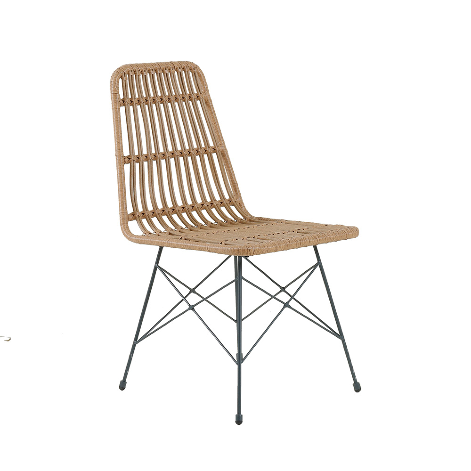 6er-set Stühle Aus Geflochtenem Kunststoff In Rattan-optik Bago