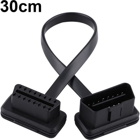 30 Cm/12 Zoll Langes 16-poliges Obd2-verlängerungskabel (stecker Auf Buchse) Für Kfz-diagnoseadapter