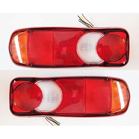 Rückleuchten Für Lkw Und Anhänger – 12v/24v Spannung – Abmessungen 350x135x85mm – Abs-kunststoff – 5 Essentielle Funktionen