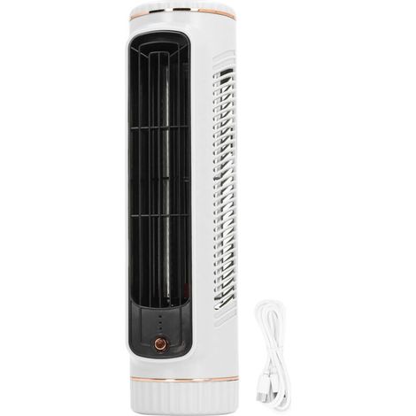 Leiser, Wiederaufladbarer 3-stufiger, Klingenloser Ventilator – Für Schlafzimmer, Büro Und Außenbereich – Höhe 26,67 Cm