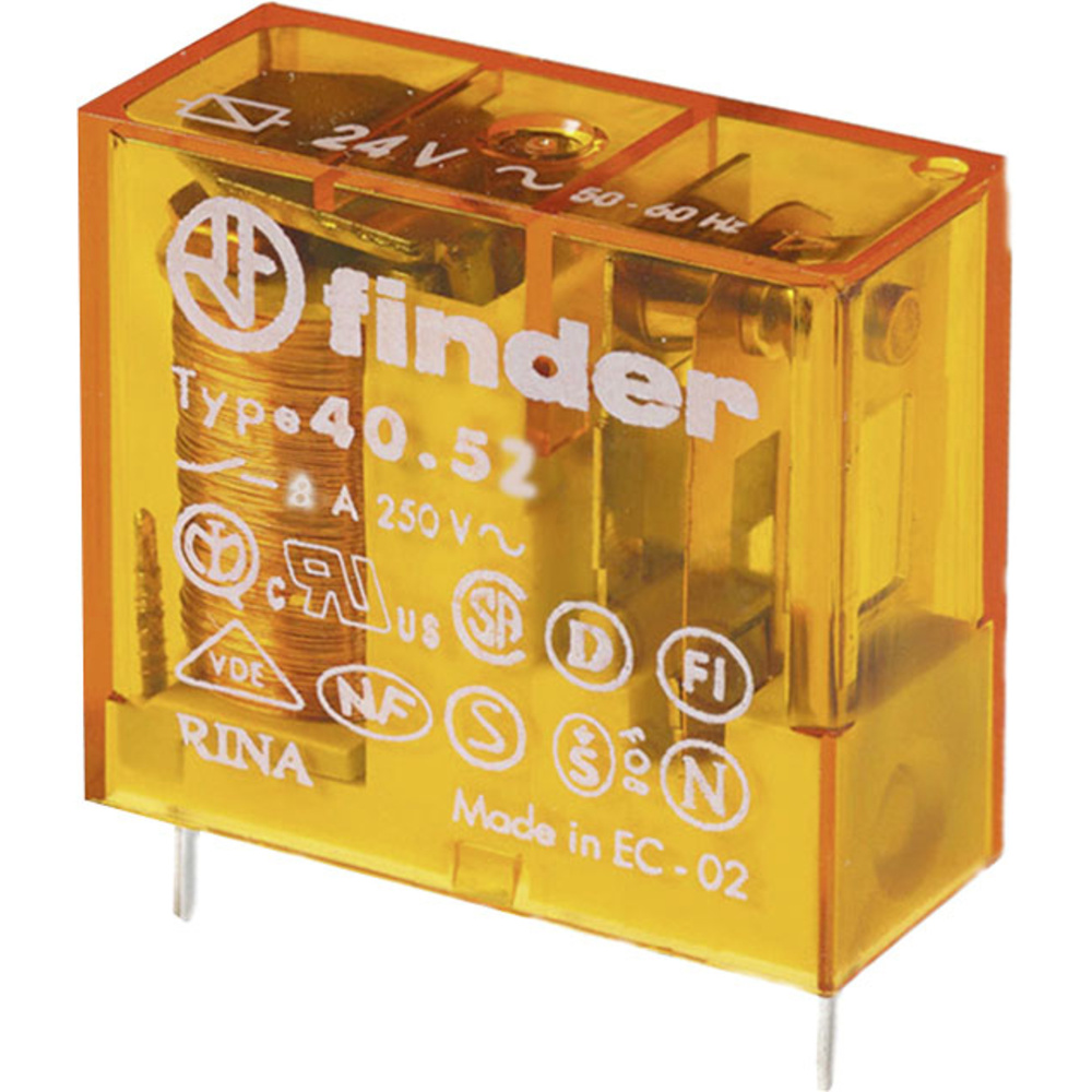 Finder 40.52.8.230.0300 Printrelais 230 V/ac 8 A 2 Schließer 1 St.