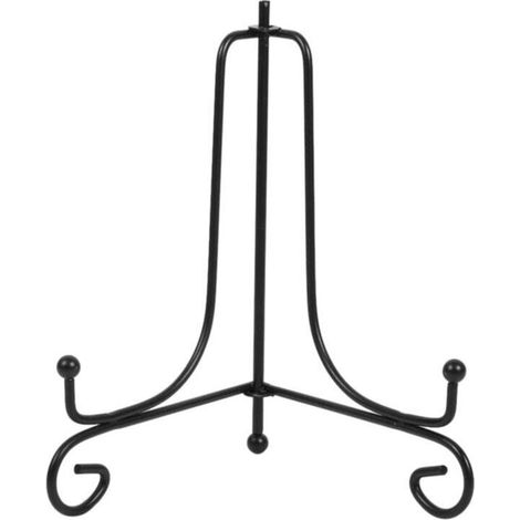 Ulisem 1-teilige 15 Cm (6 Zoll) Große Staffelei Aus Eisen, Klassisches Design – Präsentationsständer Für Schüsseln, Teller, Bilderrahmen, Bücher Und Kunstwerke – Schwarz