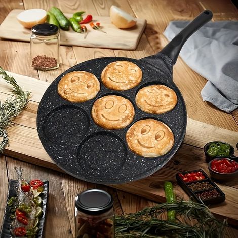 Mini-pfannkuchenpfanne Mit Einem Schlitz — Kompakte Pfannkuchenpfanne Mit 7 Formen — Küchengeräte Und -utensilien