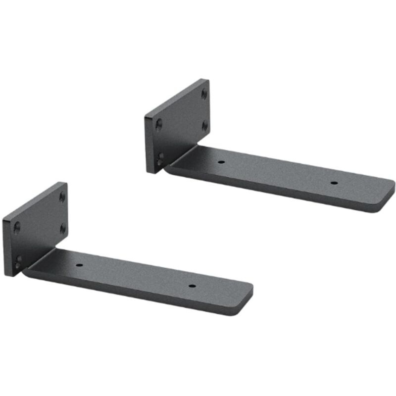 Robuste L-förmige Wandhalterung Für Diy-regale, 15 Cm, 2 Stück (schwarz)