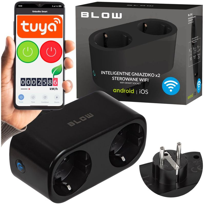 Doppelsteckdose Blow Smart Double Socket Wlan Steuerung Energie