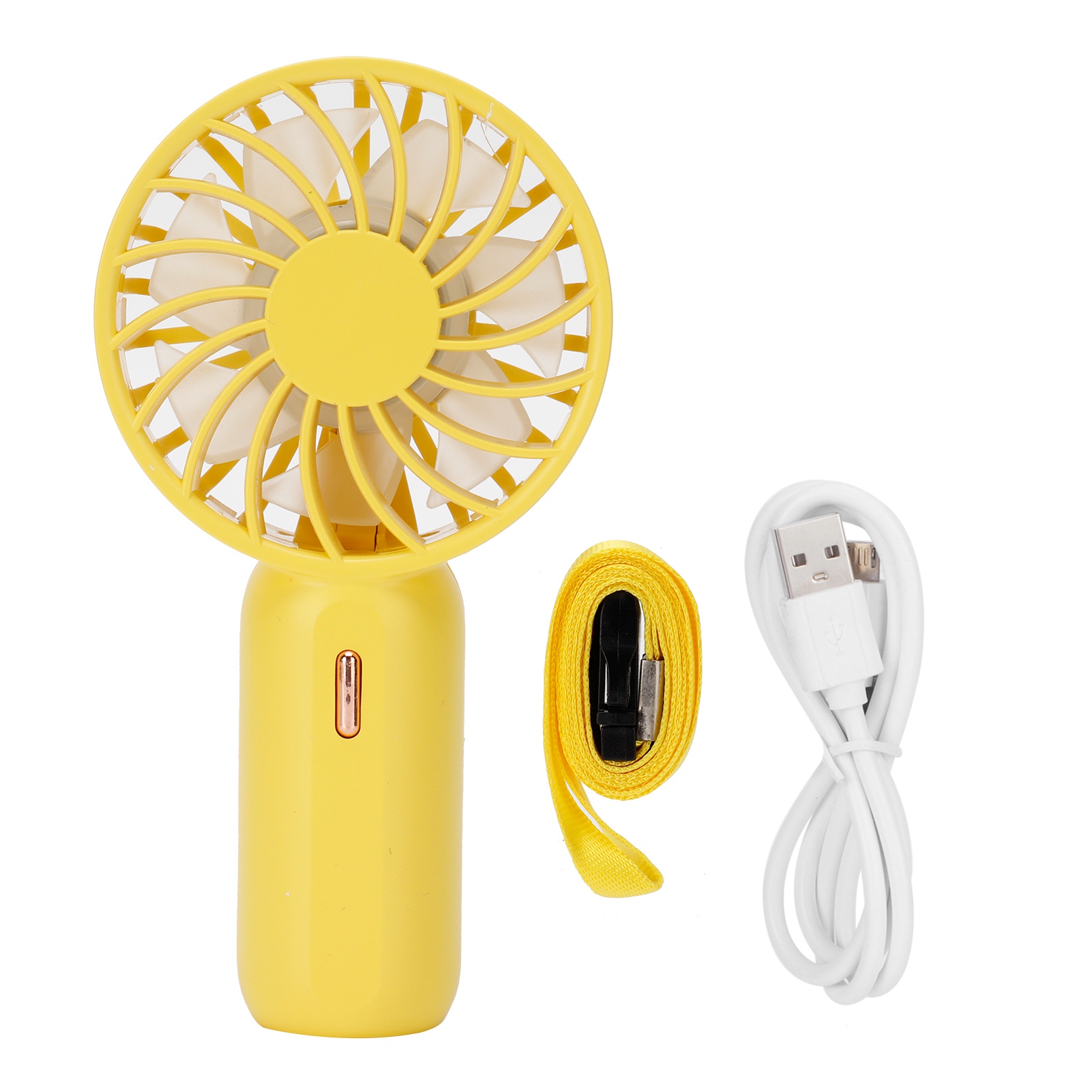 Mini-tragbarer Usb-ventilator Mit Einstellbarer Geschwindigkeit Für Zuhause Und Büro (gelb)