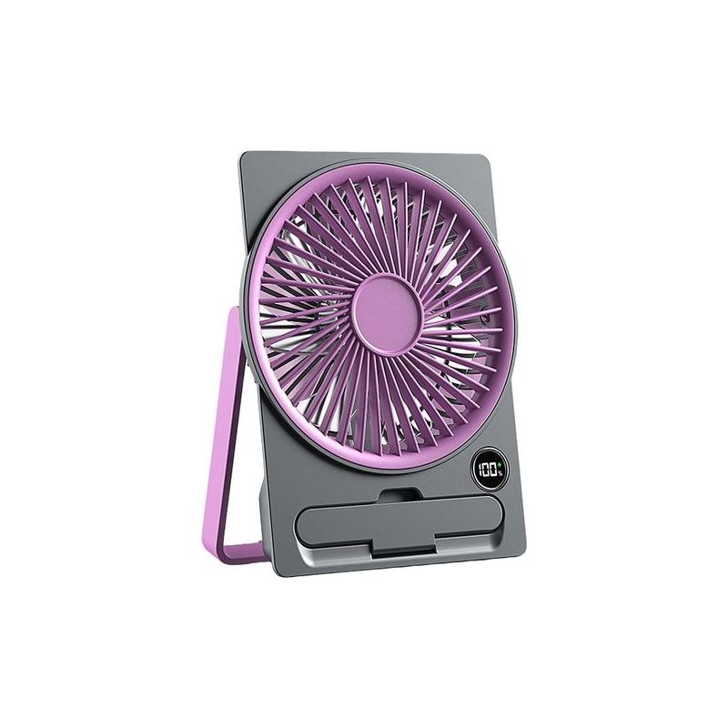 Tischventilator Mit Handyhalterung, Kleiner, Leistungsstarker Ventilator, Geeignet Für Schlafzimmer Und Reisen, Kühlfunktion Für Mobiltelefone