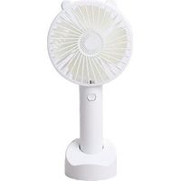 Mini-elektroventilator Mit Griff, Inklusive Ständer, Weiß, Ideal Für Studenten, Outdoor-aktivitäten, Studentenwohnheime Und Büros. – Aquaforge