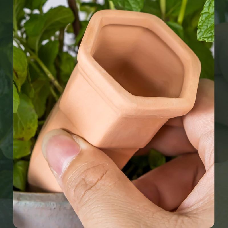 Set Mit 6 Terrakotta-oyas, Selbstbewässernden Töpfen, Terrakotta-bewässerungskegeln, Tropfbewässerungssystem Für Zimmerpflanzen