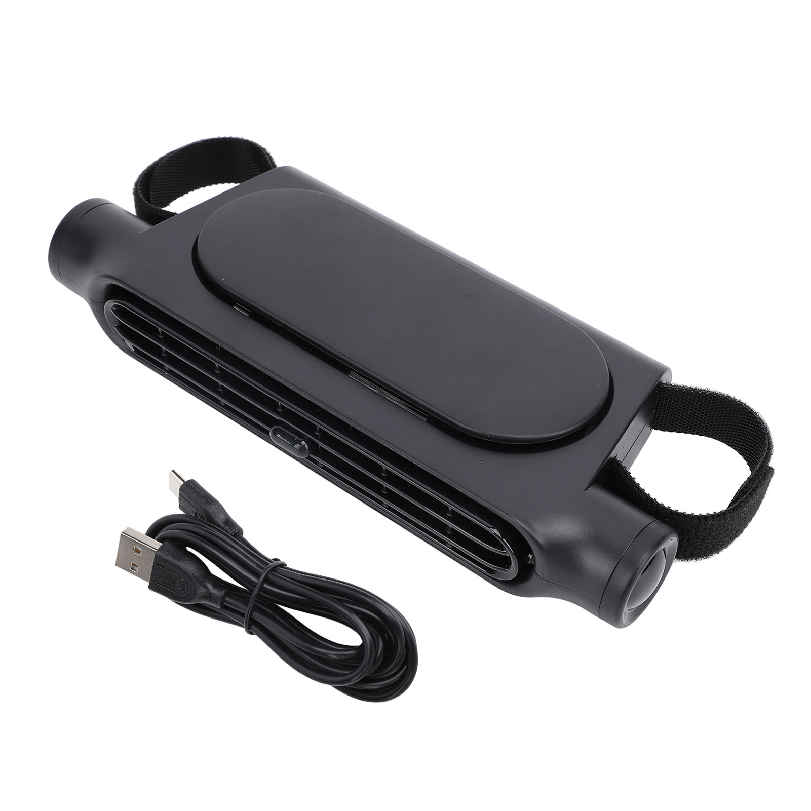 Bladeless Usb-autositzventilator, Verstellbar, 3 Geschwindigkeitsstufen, Leise, Für Die Kopfstütze, Ideal Für Reisen Im Freien (schwarz).