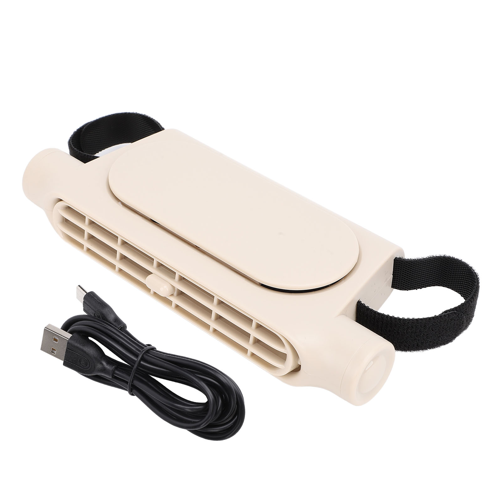 Usb-autositzventilator Ohne Rotorblätter, Verstellbar, 3 Geschwindigkeitsstufen, Leise, Für Die Kopfstütze, Ideal Für Reisen Im Freien (beige).