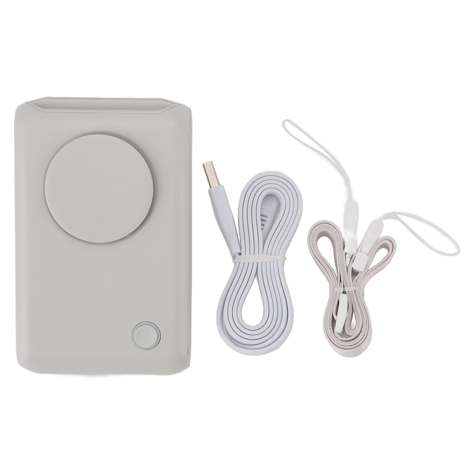 Tragbarer Handventilator, 3 Geschwindigkeitsstufen, Wiederaufladbar, Leise, Mini-clip-ventilator, Nackenventilator Zum Radfahren Und Campen (grau)
