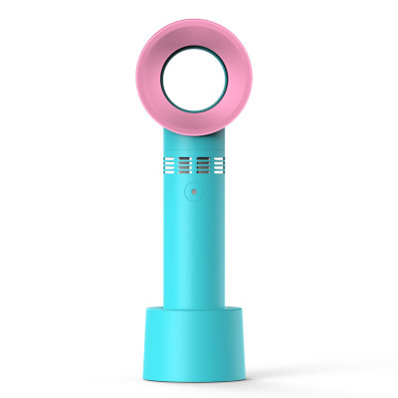 Tragbarer, Klingenloser Ventilator, 3 Einstellbare Geschwindigkeiten, 2000 Mah Akku, Mit Standfuß, Ideal Für Kinder Und Schüler (grün).