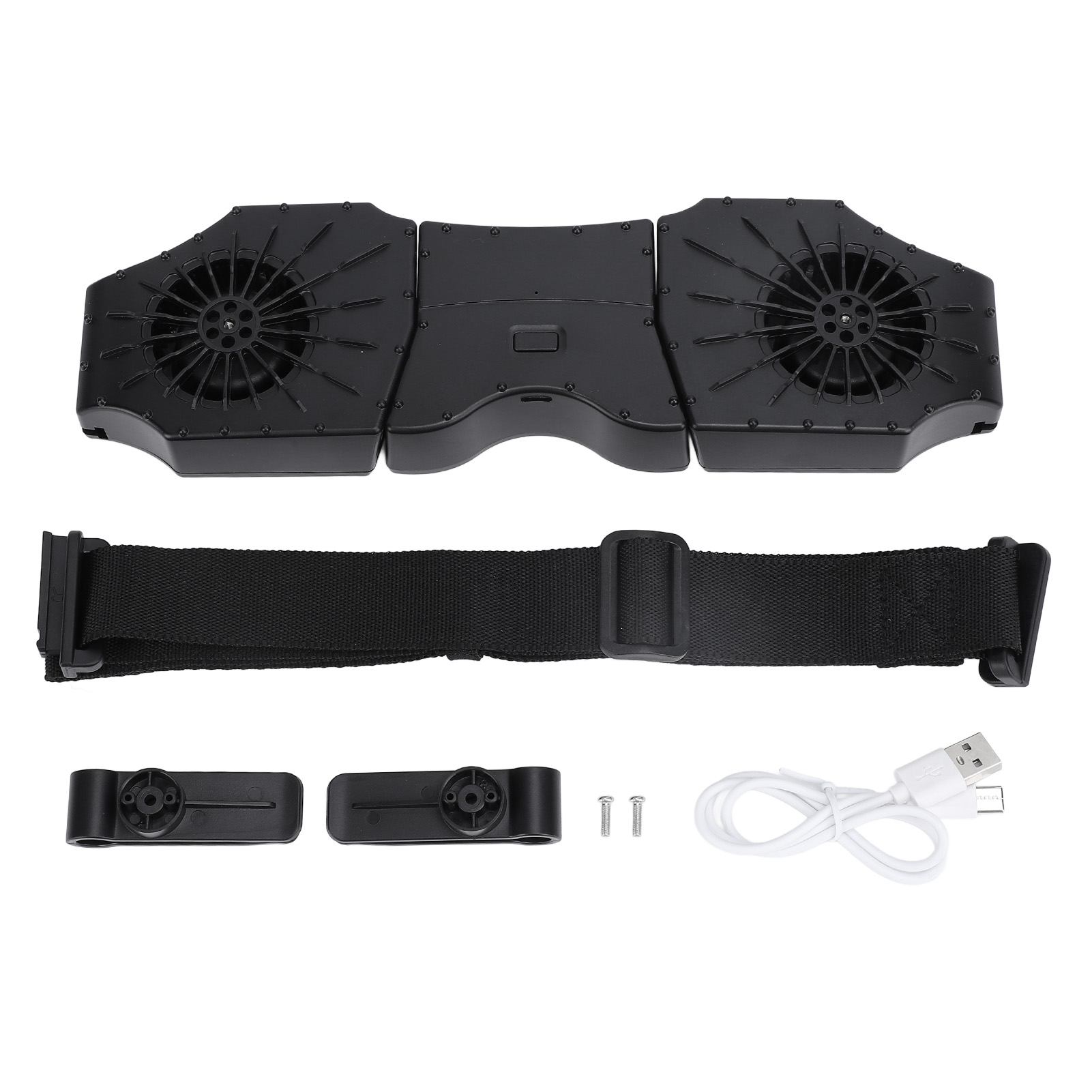 Tragbarer Ventilator In Kompakter Größe Mit 3 Geschwindigkeitsstufen, Usb-aufladbar, 8000 Mah Akku, Doppelwandiger Ventilator, Ideal Für Outdoor-aktivitäten Wie Landwirtschaft, Camping, Wandern Und An