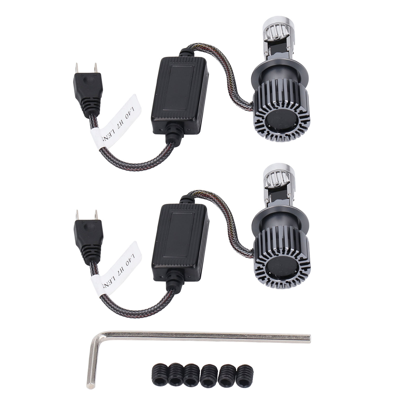 Paar 33-w-led-autoscheinwerferlampen Mit Schneller Wärmeableitung, 8000 Lm, L40-linse Und Langlebigem H7-sockel