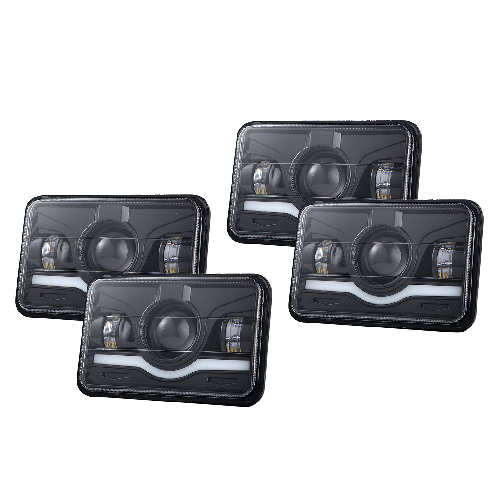 X 6-zoll-led-scheinwerfer, 5-zoll-rechteckscheinwerfer Mit Fern-/abblendlicht Und Tagfahrlicht (drl) Als Ersatz Für Peterbilt, Kenworth, Freightliner, Ford Probe Und Oldsmobile Cutlass