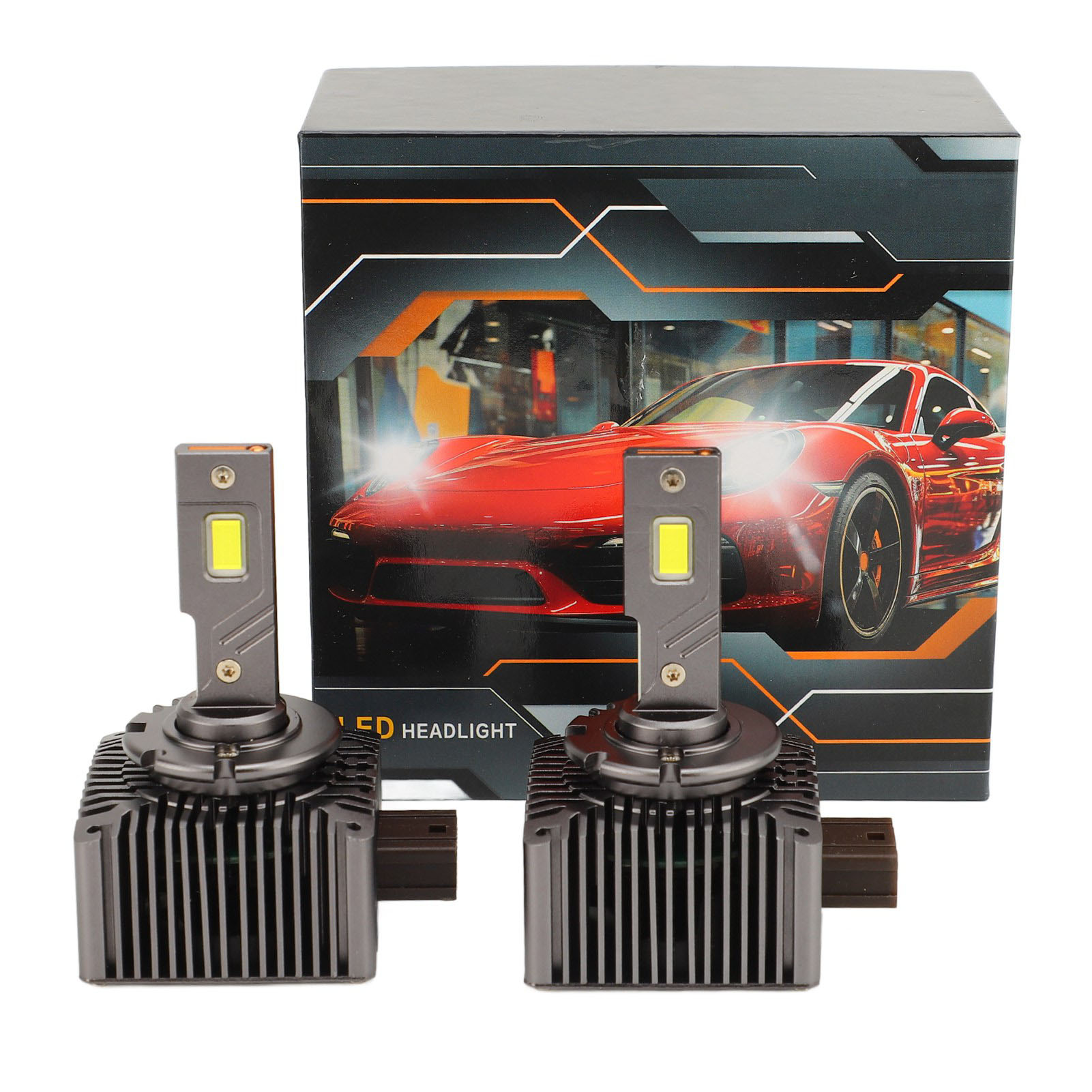 6000k Led-autoscheinwerferlampen, Kupferrohr, Wärmeableitung, Hohe Helligkeit, Dc10-32v D1s, 2er-pack