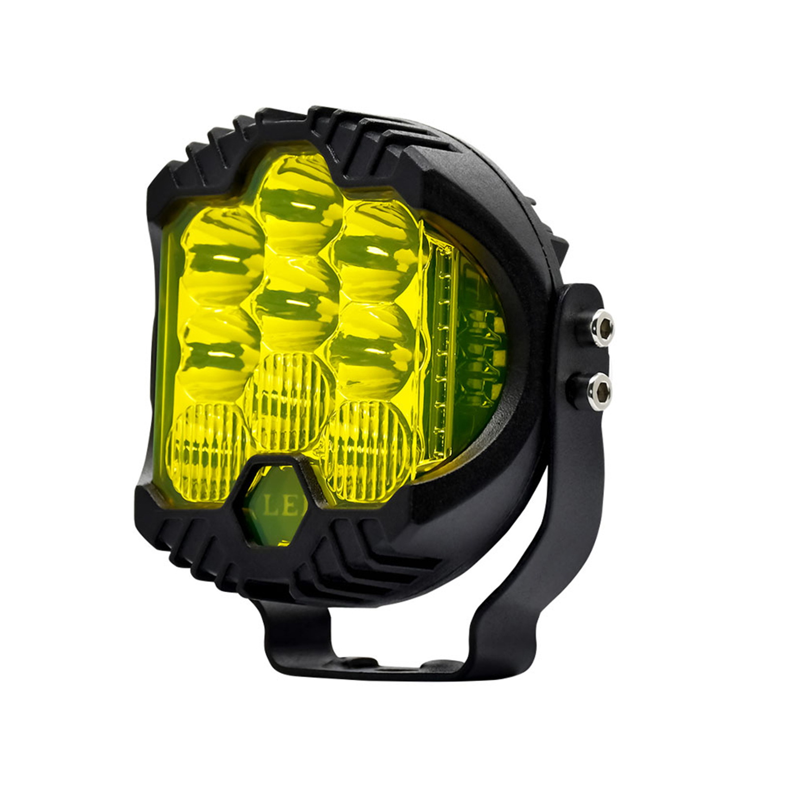 Set Aus 2 Led-fernscheinwerfern 3 Zoll 75 W 15.000 Lm, Kombinierter Spot-/flutlichtstrahl, Nebelscheinwerfer, Offroad-beleuchtung, Festes Weißes/gelbes Licht, Blinkendes Gelbes Licht.