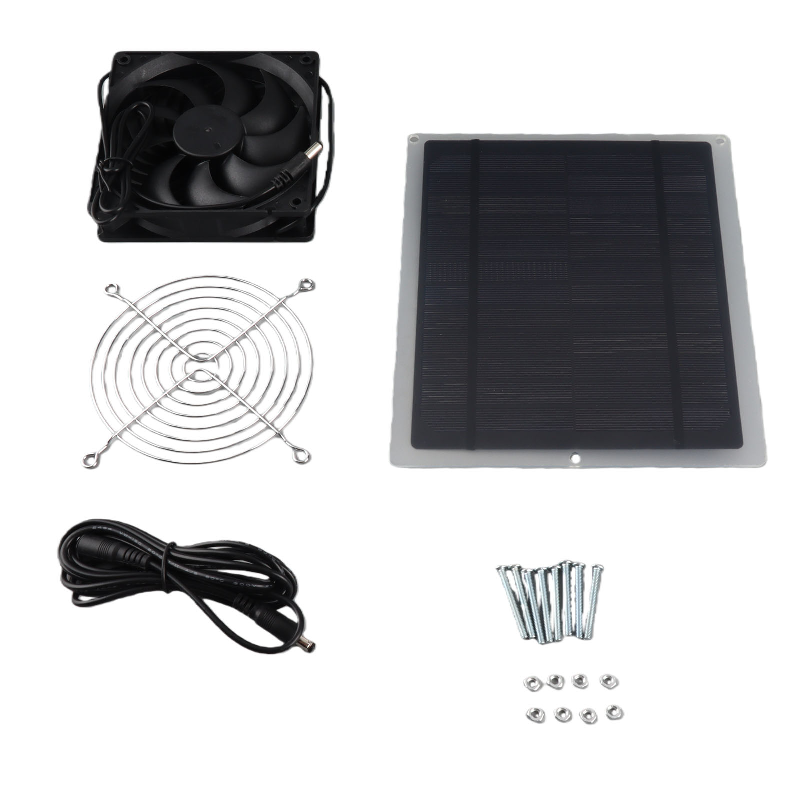 Wetterfestes 10w Solar-wandventilator-set Für Kleine Hühnerställe, Gewächshäuser Und Gartenhäuser.